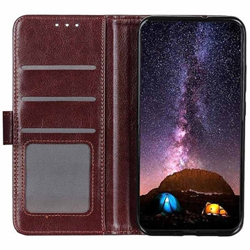 Motorola Moto E13 Pung Cover med Stand - Brun