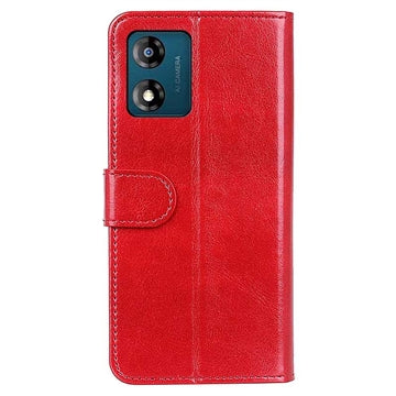 Motorola Moto E13 Pung Cover med Stand - Rød