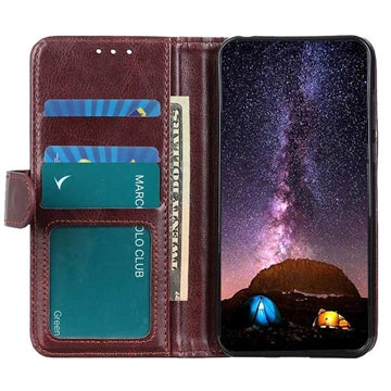 Motorola Moto G73 Pung Taske med Magnetisk Lukning - Brun