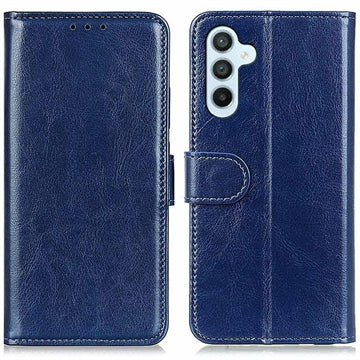 Samsung Galaxy A17 Pung Etui med Stativ - Blå