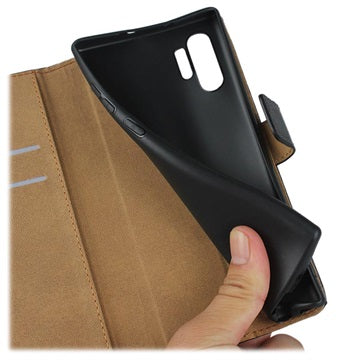 Samsung Galaxy Note10+ Læderpung - Sort