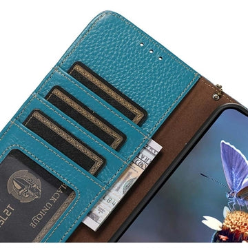Motorola Moto G75 Læderpung med RFID - Blå