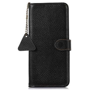 Samsung Galaxy S25 Ultra Læderpung med RFID - Sort