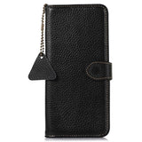 Samsung Galaxy S25 Ultra Læderpung med RFID - Sort