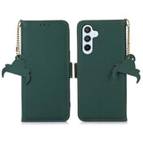 Samsung Galaxy S26+ Pung læder cover med RFID - grøn