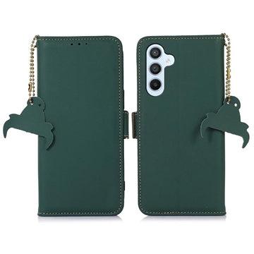 Samsung Galaxy S26+ Pung læder cover med RFID - grøn