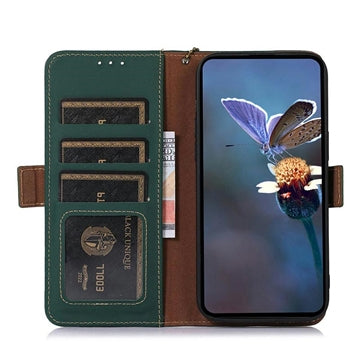 Samsung Galaxy S26+ Pung læder cover med RFID - grøn