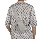 Vandafvisende bryst- og skuldertaske i nylon - passer til 6.5"- 7.2" telefoner - Beige