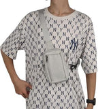 Vandafvisende bryst- og skuldertaske i nylon - passer til 6.5"- 7.2" telefoner - Beige