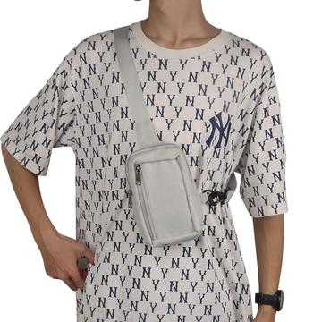 Vandafvisende bryst- og skuldertaske i nylon - passer til 6.5"- 7.2" telefoner - Beige