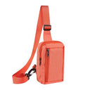 Vandafvisende bryst- og skuldertaske i nylon - passer til 6.5"- 7.2"-telefoner - orange