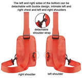 Vandafvisende bryst- og skuldertaske i nylon - passer til 6.5"- 7.2"-telefoner - orange