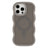 iPhone 14 Pro Bølgekant magnetisk hybrid cover - grå