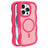 iPhone 16 Pro Bølgekant magnetisk hybrid cover - hot pink
