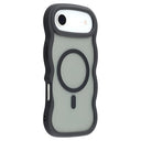 iPhone Air Bølgekant magnetisk hybrid cover - sort