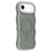 iPhone Air Bølgekant magnetisk hybrid cover - grå
