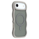 iPhone Air Bølgekant magnetisk hybrid cover - grå