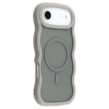 iPhone Air Bølgekant magnetisk hybrid cover - grå