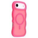 iPhone Air Bølgekant magnetisk hybrid cover - hot pink