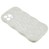 iPhone 12 Pro Bølget Serie TPU Cover - Hvid