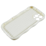 iPhone 12 Pro Bølget Serie TPU Cover - Hvid