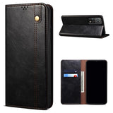 Xiaomi 11T/11T Pro Waxy Series Etui med Pung - Sort