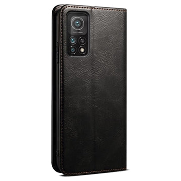 Xiaomi 11T/11T Pro Waxy Series Etui med Pung - Sort