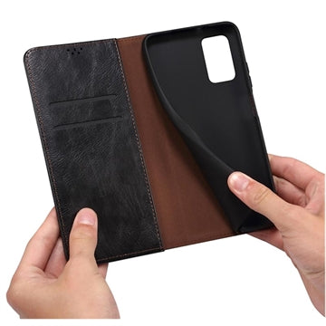 Xiaomi 11T/11T Pro Waxy Series Etui med Pung - Sort