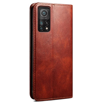 Xiaomi 11T/11T Pro Waxy Series Etui med Pung - Brun