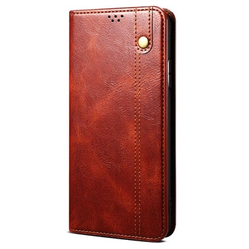 Xiaomi 11T/11T Pro Waxy Series Etui med Pung - Brun