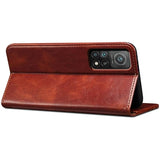 Xiaomi 11T/11T Pro Waxy Series Etui med Pung - Brun