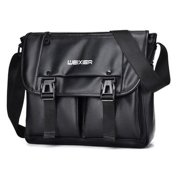 Weixier D269 Læder Crossbody Skuldertaske - 30x27x11cm - Sort