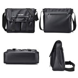 Weixier D269 Læder Crossbody Skuldertaske - 30x27x11cm - Sort