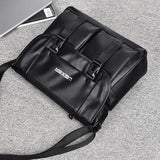 Weixier D269 Læder Crossbody Skuldertaske - 30x27x11cm - Sort
