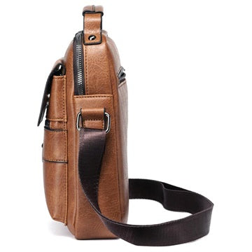 Weixier Vintage Series Universal Skuldertaske - Lysebrun