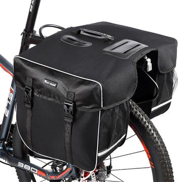 West Biking YP0707238 30L vandtæt cykeltaske til baghjul - sort
