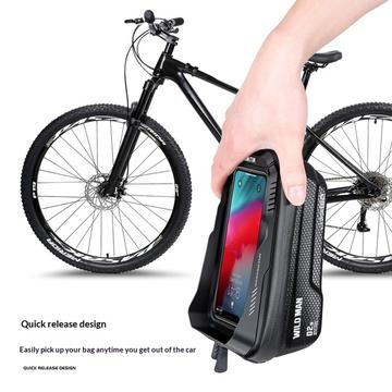 Wild Man XT2S cykeltaske til mobiltelefon med touchscreen-vindue - 4.7-6.7" - sort