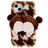 3D Plush Furry Vinter iPhone 14 Plus TPU Cover - Brun Corgi