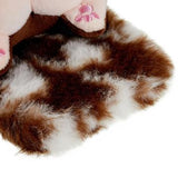 3D Plush Furry Vinter iPhone 14 Plus TPU Cover - Brun Corgi