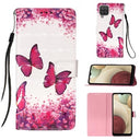 Wonder Series Samsung Galaxy A12 Pung Cover - Sommerfugle