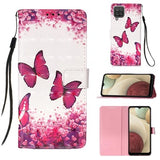 Wonder Series Samsung Galaxy A12 Pung Cover - Sommerfugle