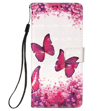 Wonder Series Samsung Galaxy A12 Pung Cover - Sommerfugle