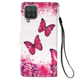 Wonder Series Samsung Galaxy A12 Pung Cover - Sommerfugle