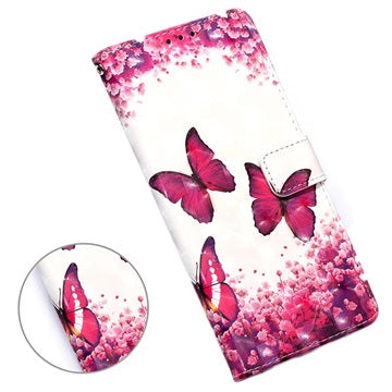 Wonder Series Samsung Galaxy A12 Pung Cover - Sommerfugle