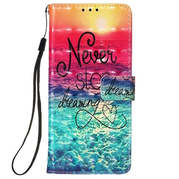 Wonder Series Samsung Galaxy A12 Pung Cover - Never Stop Dreaming