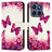 Motorola Edge 60/60 Fusion Wonder Series Pung - Rosensommerfugle