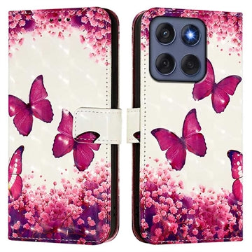Motorola Edge 60/60 Fusion Wonder Series Pung - Rosensommerfugle