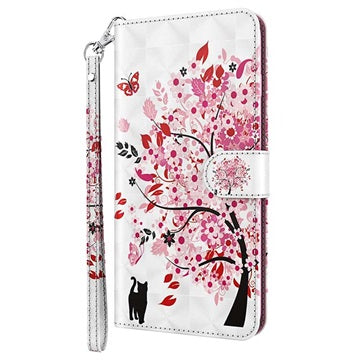 Wonder Series Samsung Galaxy S21 5G Pung Cover - Blomstrede Træ