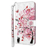 Wonder Series Samsung Galaxy S21 5G Pung Cover - Blomstrede Træ