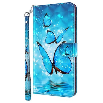 Wonder Series Sony Xperia 10 III, Xperia 10 III Lite Pung - Blå Sommerfugl